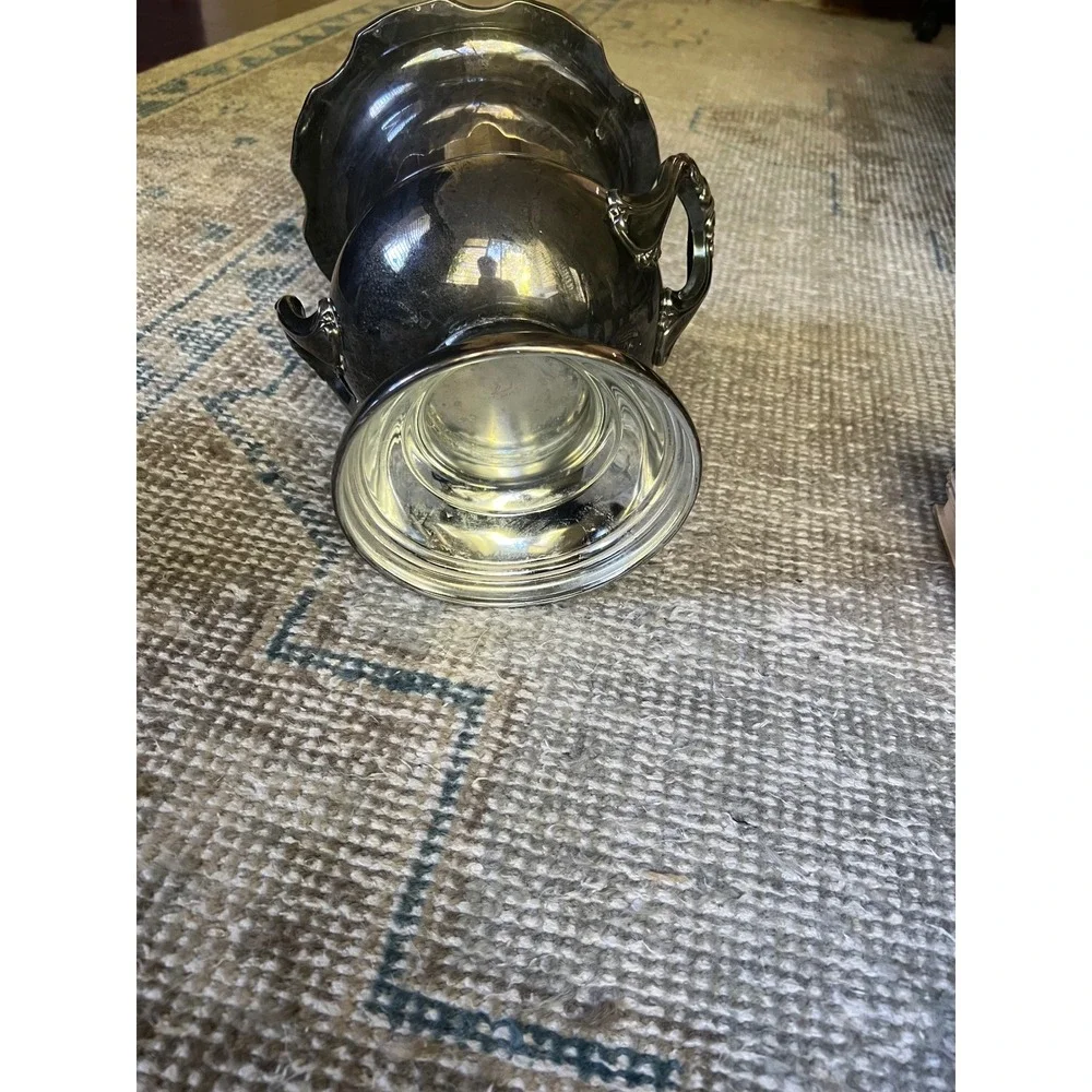 Vintage Silver Plate Champagne Ice Bucket Wine Cooler Victorian Style Urn Large - Picture 4 of 6